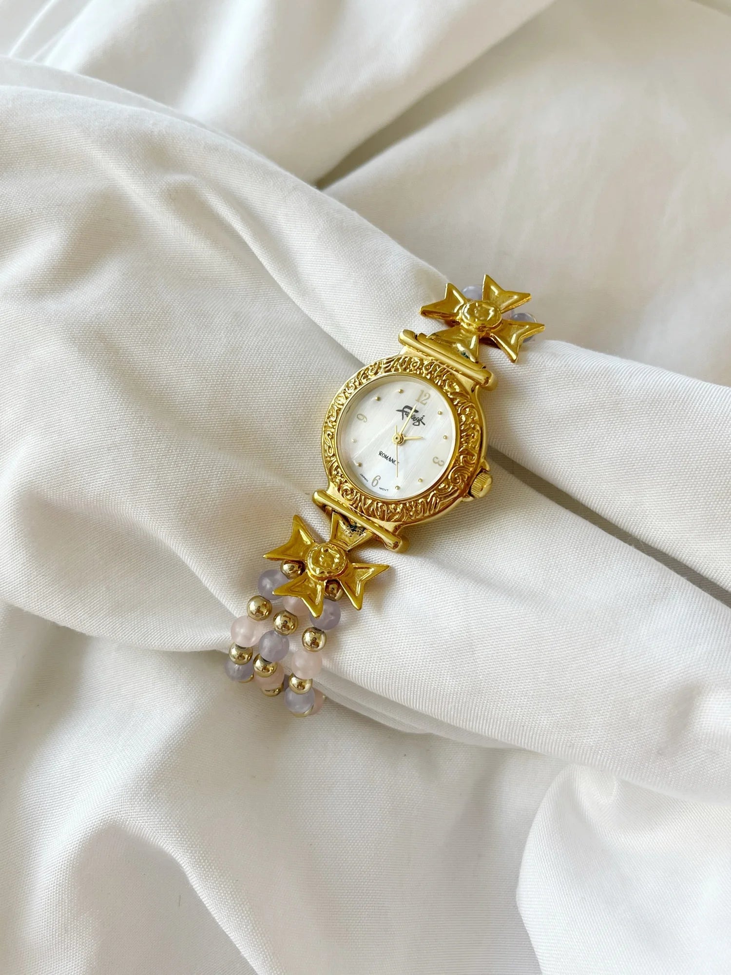 Golden Lavender Pearl Watch